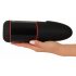 WYNE 02 - Rechargeable Vibrating Suction Masturbator (Black-White)