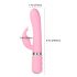 Pillow Talk Éveillé - vibrateur rechargeable avec stimulateur clitoridien (rose)