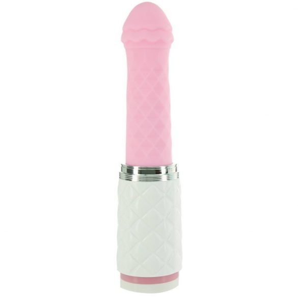 Vibrator cu ventuză și funcție de împingere - Pillow Talk Feisty (roz)