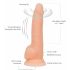 Naked Addiction Rotierender 8 - wiederaufladbarer Rotationsvibrator (20cm) - Naturfarben