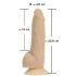 Naked Addiction Rotierende 7 - wiederaufladbarer, rotierender Vibrator (18cm) - Naturfarben