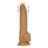 Naked Addiction Thrusting 9 - Radio-Controlled Thrusting Vibrator - Dark (23cm)