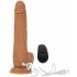 Naked Addiction Thrusting 9 - radiogestuurde, stotende vibrator - donker (23cm)