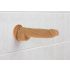 Naked Addiction Thrusting 9 - bezdrátový, rádiem řízený, vibrační vibrátor - tmavý (23cm)