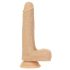 Vibrator Naked Addiction cu funcție de împingere, 19 cm - natural