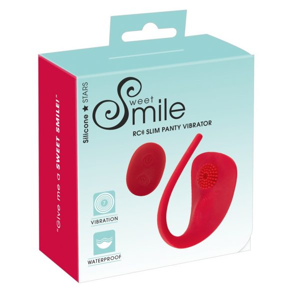 SMILE Stimolatore Clitorideo Wireless Sottile per Slip - Ricaricabile (Rosso)