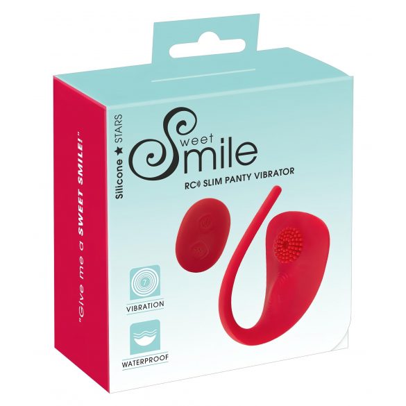 SMILE Slim Panty - akutoitega, juhtmevaba kliitori vibraator (punane)