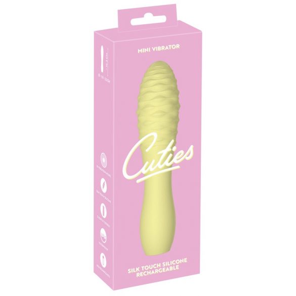 Cuties Mini 3 - punjivi, vodootporni, mace vibrator (žuti)