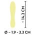 Cuties Mini 3 - Rechargeable, Waterproof, Wand Vibrator (Yellow)