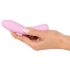 Cuties Mini 3 - Rechargeable, Waterproof, Ribbed Vibrator (Pink)