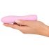 Cuties Mini 3 - vibromasseur rechargeable et étanche, nervuré (rose)