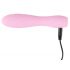 Cuties Mini 3 - oplaadbare, waterdichte, geribbelde vibrator (roze)