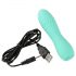 Cuties Mini 3 - Rechargeable, Waterproof, Geometric Vibrator (Green)