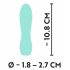 Cuties Mini 3 - Rechargeable, Waterproof, Geometric Vibrator (Green)