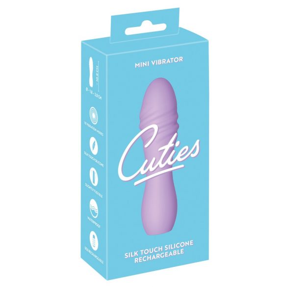 Cuties Mini 3 - akkubetriebener, wasserdichter Spiralvibrator (Lila)