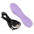 Cuties Mini 3 - oplaadbare, waterdichte, spiraal vibrator (paars)