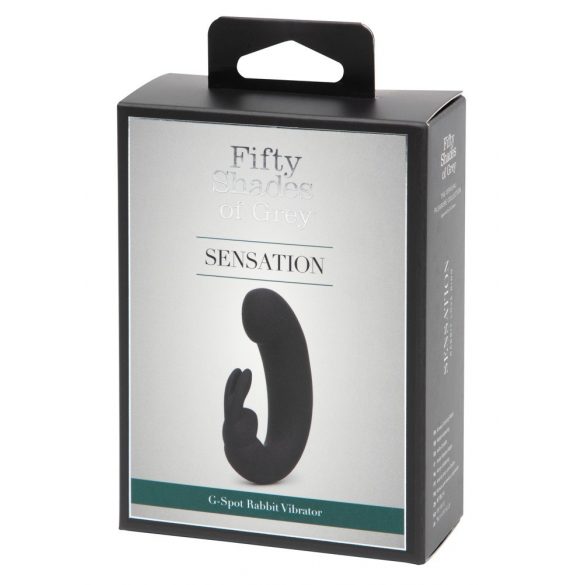 Greja piecdesmit nokrāsas Sensation - klitora vibrators ar G-punkta stimulāciju (melns)""