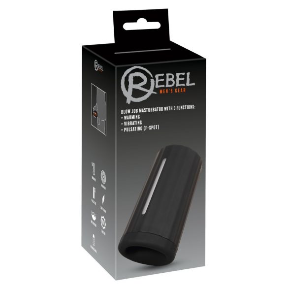 Suceur Rébel - masturbateur rechargeable, 3 fonctions (noir)