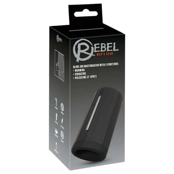 Rebel Blow Job - rechargeable, 3-function masturbator (black)