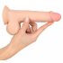 Nature Skin - dildo med hud - 19 cm (naturlig)