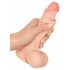 Nature Skin - dildo med hud - 19 cm (naturlig)