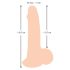 Nature Skin - dildo met huid - 19 cm (natuurlijk)