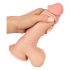 Natute Skin - Dildo s kožou - 20 cm (prírodné)