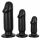 Anos Trainig Kit - analni dildo set (3 dijela) - crni