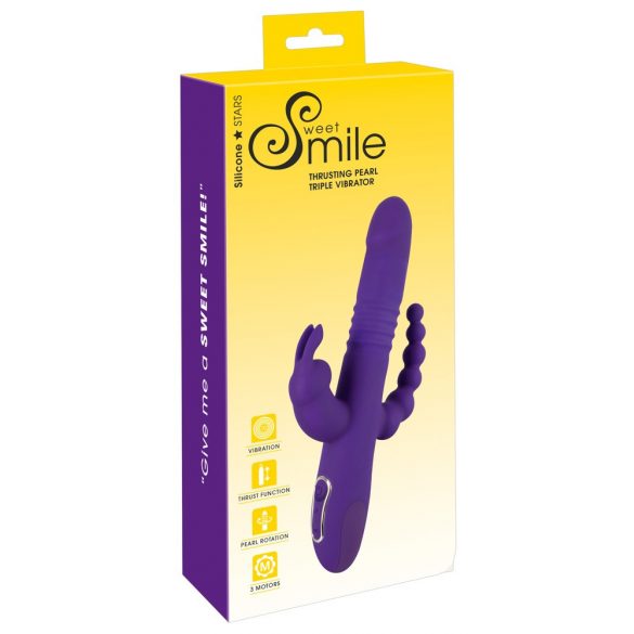 SMILE Triple - Uppladdningsbar trippel vibrator (lila)