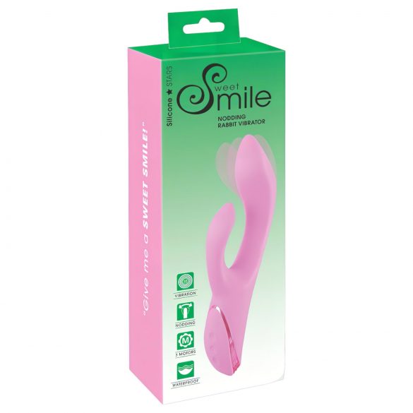 SMILE Nodding - Rechargeable, Clitoral Arm, Nodding Vibrator (Pink)