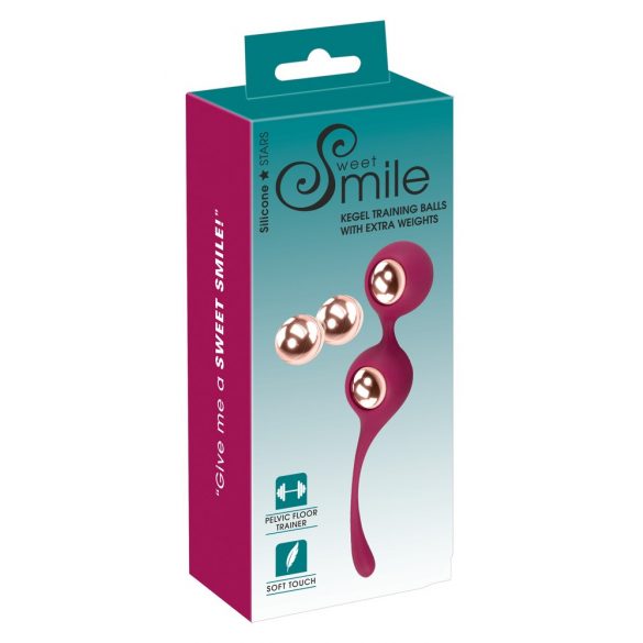 SMILE - Adjustable Kegel Ball Set (Red)