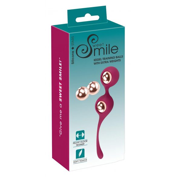 SMILE - Adjustable Kegel Ball Set (Red)