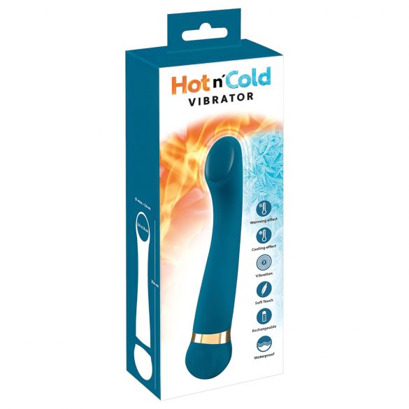 Hot 'n Cold - Rechargeable Cooling and Warming G-Spot Vibrator (Turquoise)