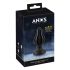 ANOS - supersoft, sooneline anaal dildo - 5cm (must)