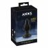 ANOS - super mekani, rebrasti analni dildo - 5cm (crni)