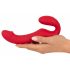 You2Toys Strapless - draadloze, herlaadbare strap-on vibrator (rood)