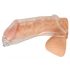 You2Toys Harnisch-Spielhülse - Penis-Attachment mit Ableitungsschlauch (transparent)