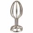 ANOS Metal Cage Steel Anal Dildo (Silver) 2.8cm