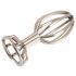 ANOS Metal Cage Steel Anal Dildo (Silver) 2.8cm