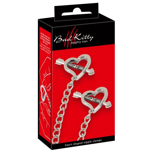 Bad Kitty - Amors Pfeile Brustschmuck Set (Silber)