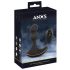 ANOS - rechargeable, dual-motor, remote-controlled rotating anal vibrator (black)