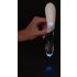 Liaison Curve - Battery Operated LED Vibrator (Transparent-White)