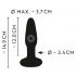 Vibrator anal rezistent la apă, cu acumulator (negru)