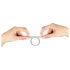 You2Toys - Metal Effect Dual Silicone Cock and Ball Ring (Silver)