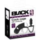 Cage de penis din silicon Black Velvet cu dildo anal (negru)