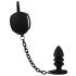 Black Velvet - Silicone Ball Cage with Anal Dildo (Black)