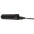 Set di Plug Anali "Black Velvet" con Mini Vibratore Ricaricabile - 3 Pezzi (Nero)