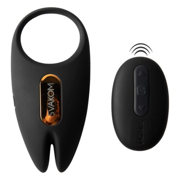 Svakom Winni 2 - inel vibrator inteligent pentru penis cu radio (negru)