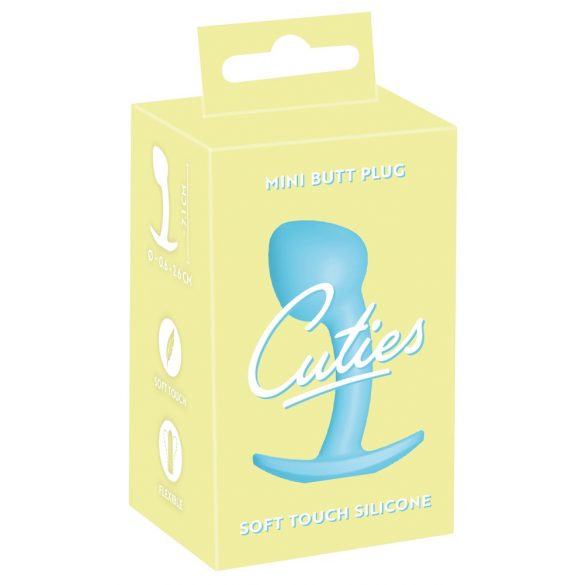 Cuties Mini Butt Plug - silikonové anální dildo - modré (2,6cm)