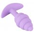 Cuties Mini Butt Plug - silikonové anální dildo - fialové (2,8cm)